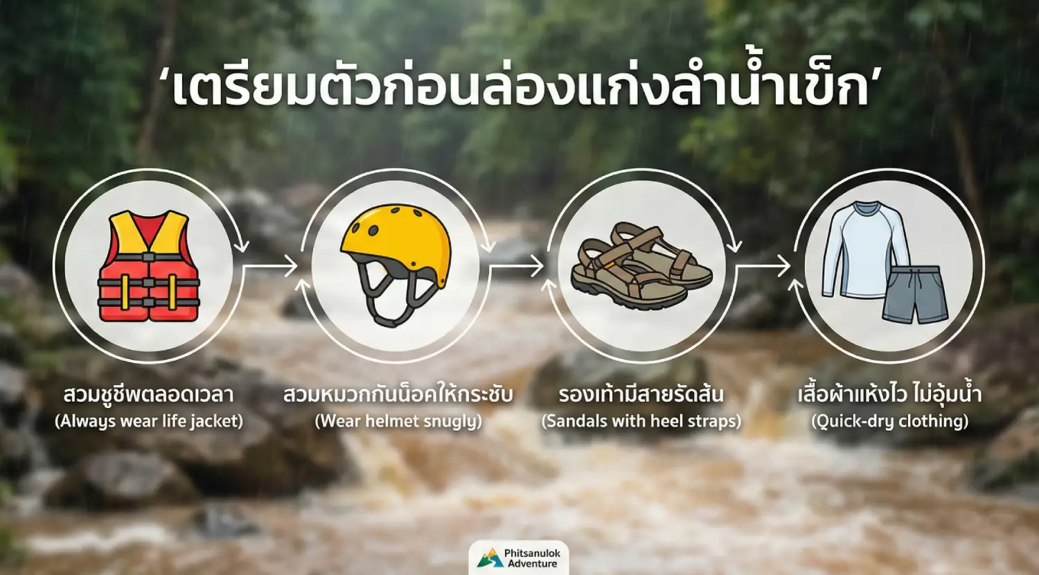 ล่องแก่งลําน้ําเข็ก พิษณุโลก