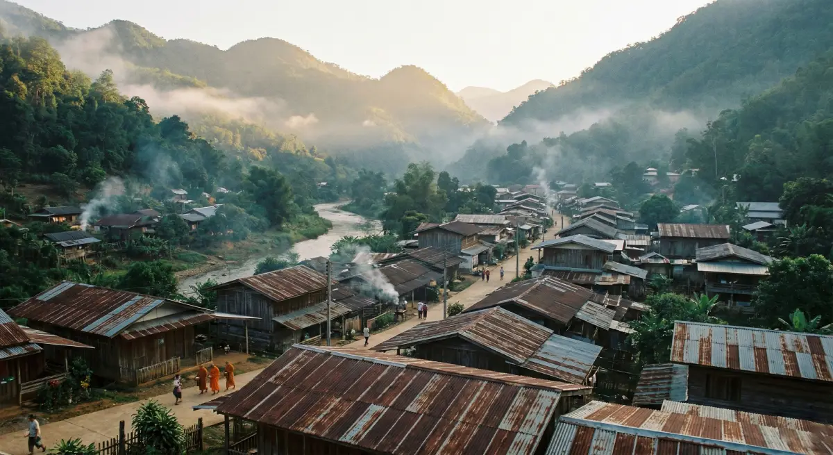 มืองเล็ก ๆ กลางหุบเขาที่อำเภออุ้มผาง ตาก